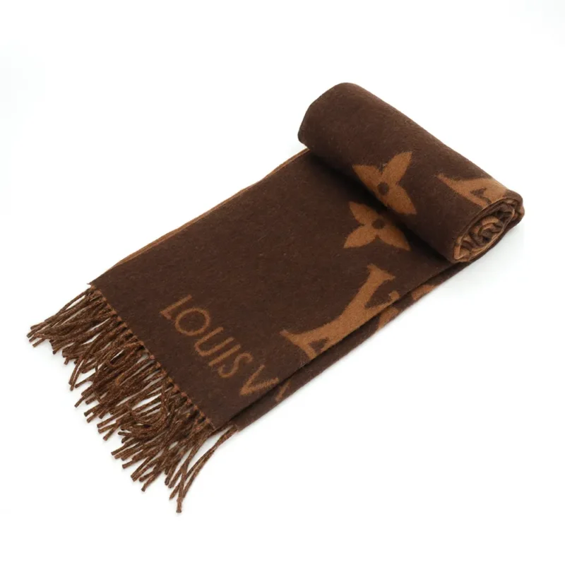 Louis Vuitton Unisex Reykjavik Scarf-Dark Brown M78125