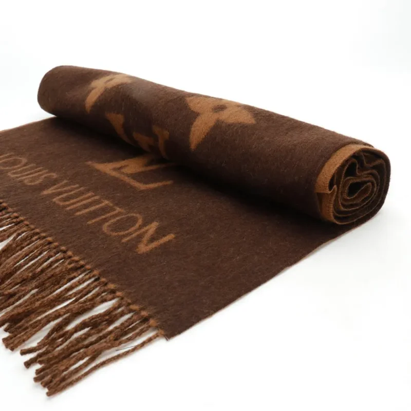 Louis Vuitton Unisex Reykjavik Scarf-Dark Brown M78125