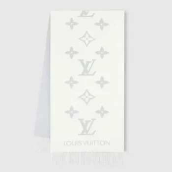 Louis Vuitton Unisex Reykjavik Scarf-Light Grey M90838