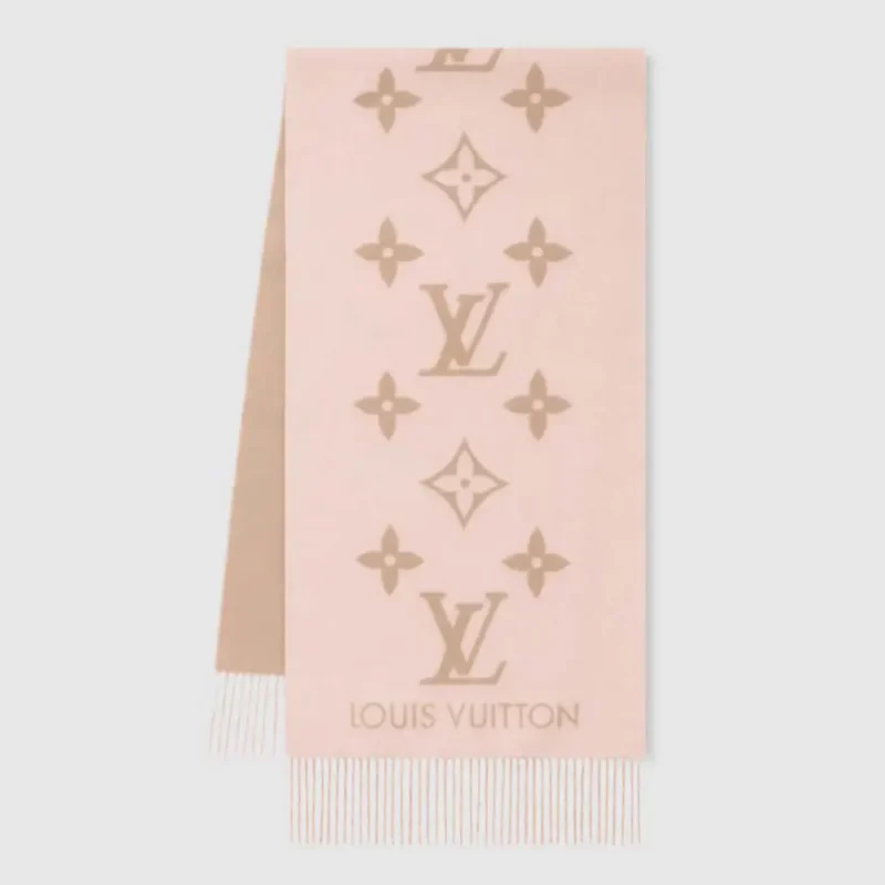 Louis Vuitton Unisex Reykjavik Scarf-Pink M78908