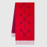 Louis Vuitton Unisex Reykjavik Scarf-Red M90895