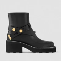 Louis Vuitton Women LV Beaubourg Ankle Boot-Black 1ADADR