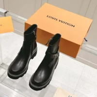 Louis Vuitton Women LV Beaubourg Ankle Boot-Black 1ADADR (1)