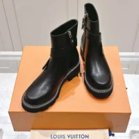 Louis Vuitton Women LV Beaubourg Ankle Boot-Black 1ADADR (1)