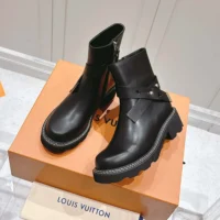 Louis Vuitton Women LV Beaubourg Ankle Boot-Black 1ADADR (1)