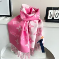 Louis Vuitton Women LV Essential Scarf-Pink M78936 (1)