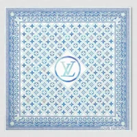 Louis Vuitton Women LV Tiles Square 90-Blue M73333 (1)