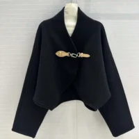 Louis Vuitton Women Utility Clip Cardigan-Black 1AFTY1 (1)