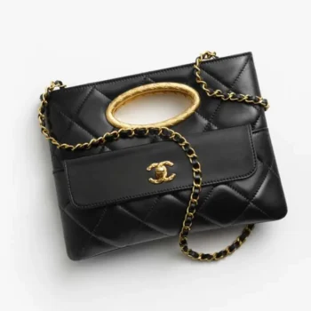 Chanel Women Clutch Lambskin-Black AS5038