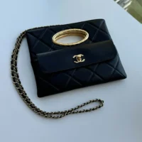 Chanel Women Clutch Lambskin-Black AS5038 (1)