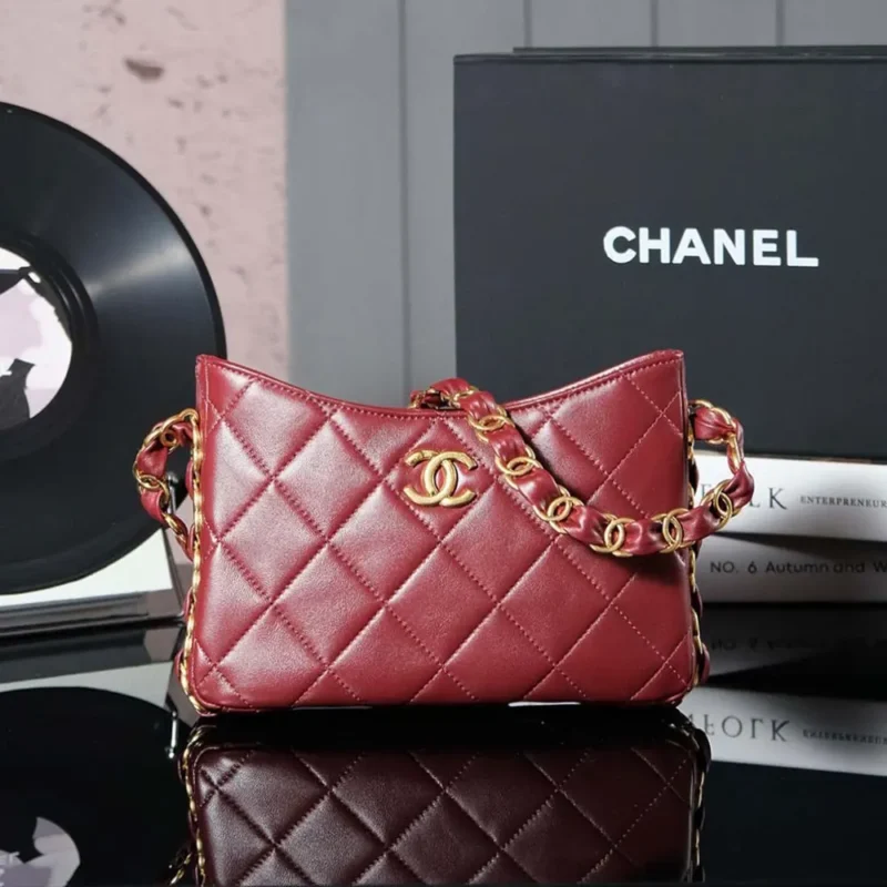 Chanel Women Hobo Handbag Lambskin AS5177B18293NZV44