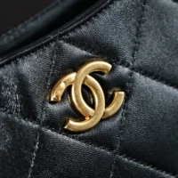 Chanel Women Hobo Handbag Lambskin-Black AS5177 (1)