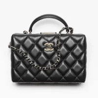 Chanel Women Small Box Bag Lambskin-Black AS5167 (1)