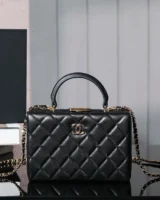 Chanel Women Small Box Bag Lambskin-Black AS5167 (1)