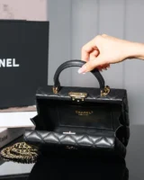 Chanel Women Small Box Bag Lambskin-Black AS5167 (1)