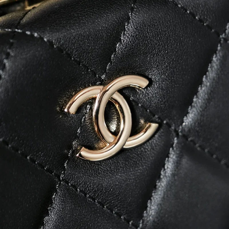 Chanel Women Small Box Bag Lambskin-Black AS5167