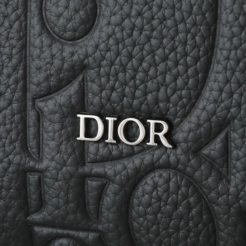 Dior Men Hit the Road Messenger Bag with Flap Black Dior Gravity Leather