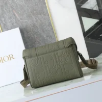 Dior Men Hit the Road Messenger Bag with Flap Khaki Dior Gravity Leather (1)