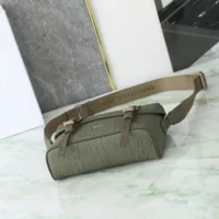 Dior Men Hit the Road Messenger Bag with Flap Khaki Dior Gravity Leather (1)