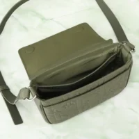 Dior Men Messenger Bag with Flap Khaki Dior Gravity Leather and Khaki Grained Calfskin (1)