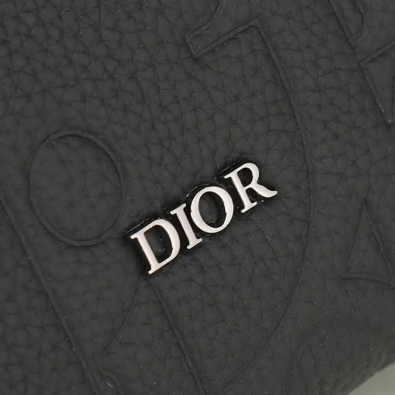 Dior Men Rider 2.0 Zipped Messenger Bag Black Dior Gravity Leather and Black Grained Calfskin