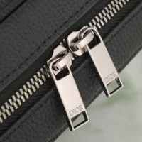 Dior Men Rider 2.0 Zipped Messenger Bag Black Dior Gravity Leather and Black Grained Calfskin (1)