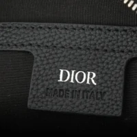 Dior Men Rider 2.0 Zipped Messenger Bag Black Dior Gravity Leather and Black Grained Calfskin (1)