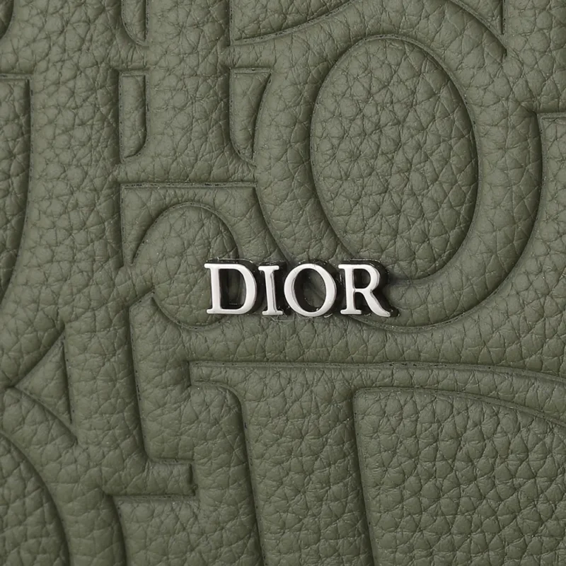 Dior Men Weekender 40 Khaki Dior Gravity Leather and Khaki Grained Calfskin