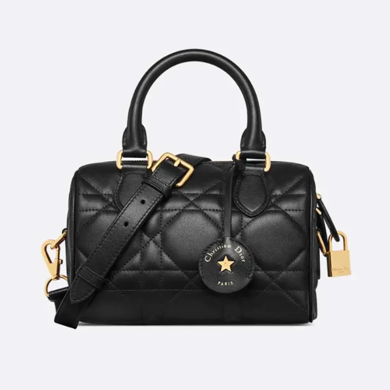 Dior Women Dior Groove 20 Bag Black Macrocannage Calfskin