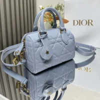 Dior Women Dior Groove 20 Bag Pale Blue Macrocannage Calfskin (1)