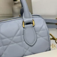 Dior Women Dior Groove 20 Bag Pale Blue Macrocannage Calfskin (1)