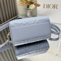 Dior Women Dior Groove 20 Bag Pale Blue Macrocannage Calfskin (1)