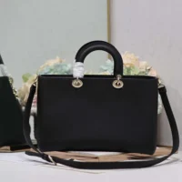 Dior Women Large Lady D-Sire My ABCDior Bag Black Taurillon Leather (1)