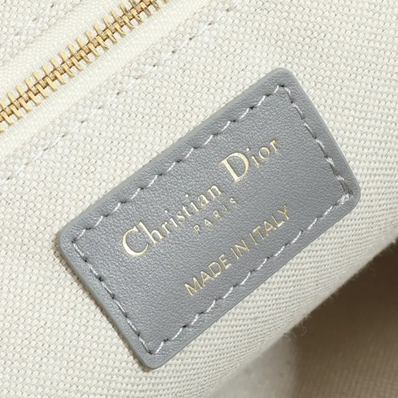 Dior Women Medium Dior Book Tote Gray Dior Oblique Embroidery and Calfskin