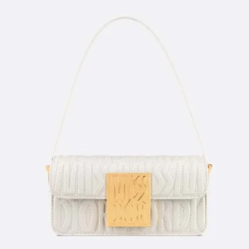 Dior Women Miss Dior Flap Bag Latte Quilted Miss Dior Allover Calfskin