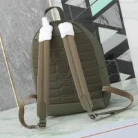 Dior Women Rider 2.0 Zipped Backpack Khaki Dior Gravity Leather and Khaki Grained Calfskin (1)