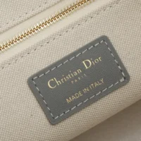 Dior Women Small Dior Book Tote Gray Dior Oblique Embroidery and Calfskin (1)