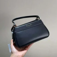 Dior Women Small Dior Key Bag Black Box Calfskin (1)