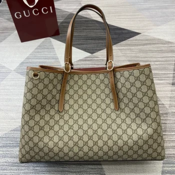 Gucci Women GG Emblem Large Tote Bag 815212FAD6L9758