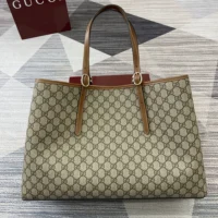 Gucci Women GG Emblem Large Tote Bag 815212FAD6L9758 (1)