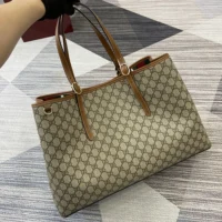 Gucci Women GG Emblem Large Tote Bag 815212FAD6L9758 (1)