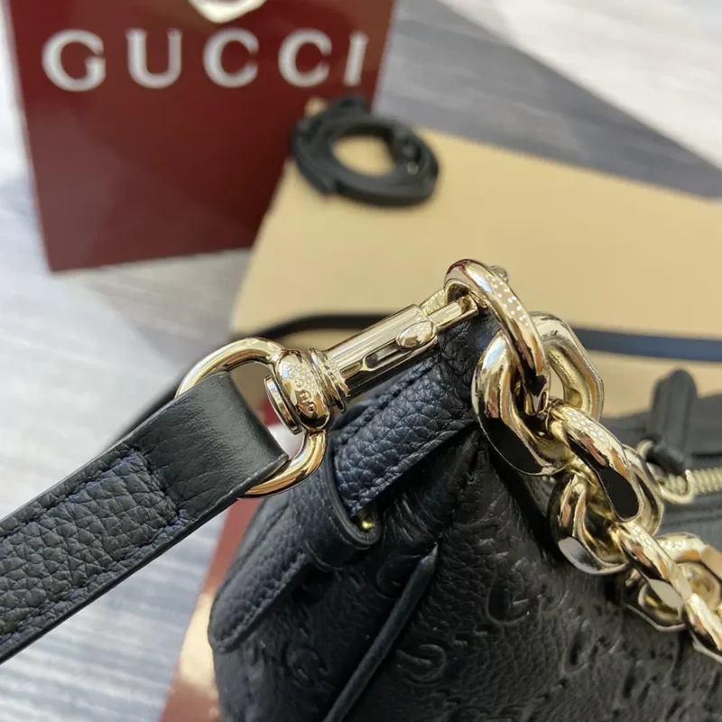 Gucci Women GG Emblem Medium Shoulder Bag 820453AAEEM1000