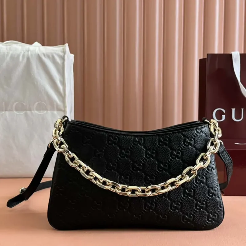 Gucci Women GG Emblem Mini Shoulder Bag 815263AAEEM1000