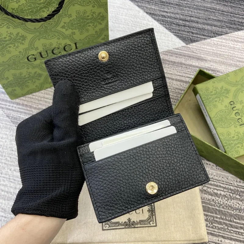 Gucci Women GG Emblem Mini Wallet 815901AAEEM1000