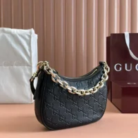 Gucci Women GG Emblem Small Shoulder Bag 815409AAEEM1000 (1)