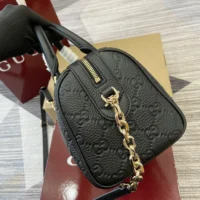 Gucci Women GG Emblem Small Top Handle Bag 815255AAEEM1000 (1)