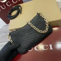 Gucci Women GG Emblem Super Mini Bag 815278AAEEM1000 (1)