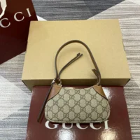 Gucci Women GG Emblem Super Mini Shoulder Bag 820696FAD6L9758 (1)