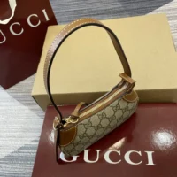 Gucci Women GG Emblem Super Mini Shoulder Bag 820696FAD6L9758 (1)