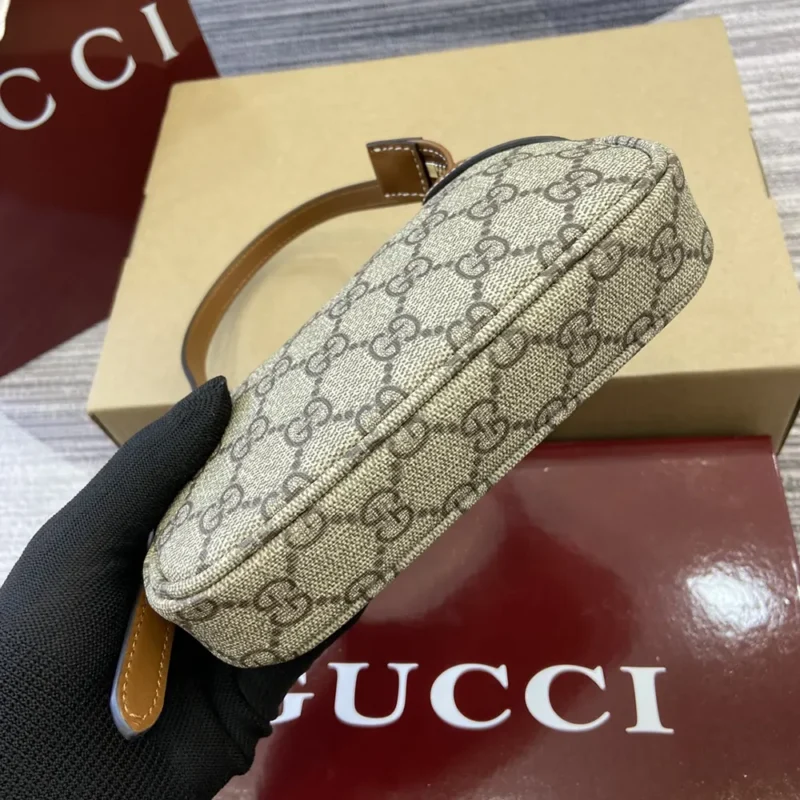 Gucci Women GG Emblem Super Mini Shoulder Bag 820696FAD6L9758